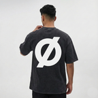 NØRIX Core Ø Oversized T-Shirt – Obsidian Void | Premium Cotton (Unisex)