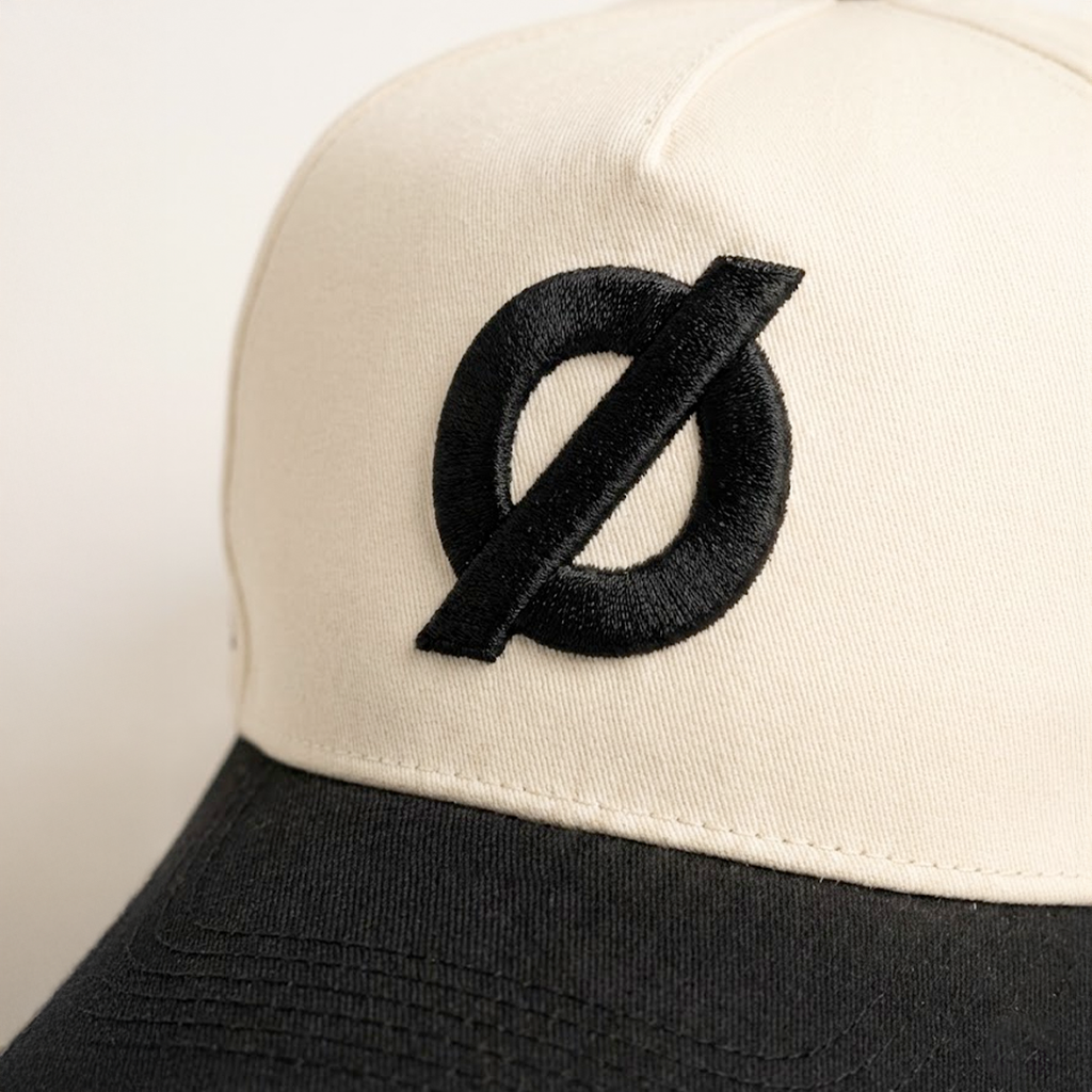 Core Snapback Hat – Off-White / Black | 100% Cotton Unisex Cap UAE