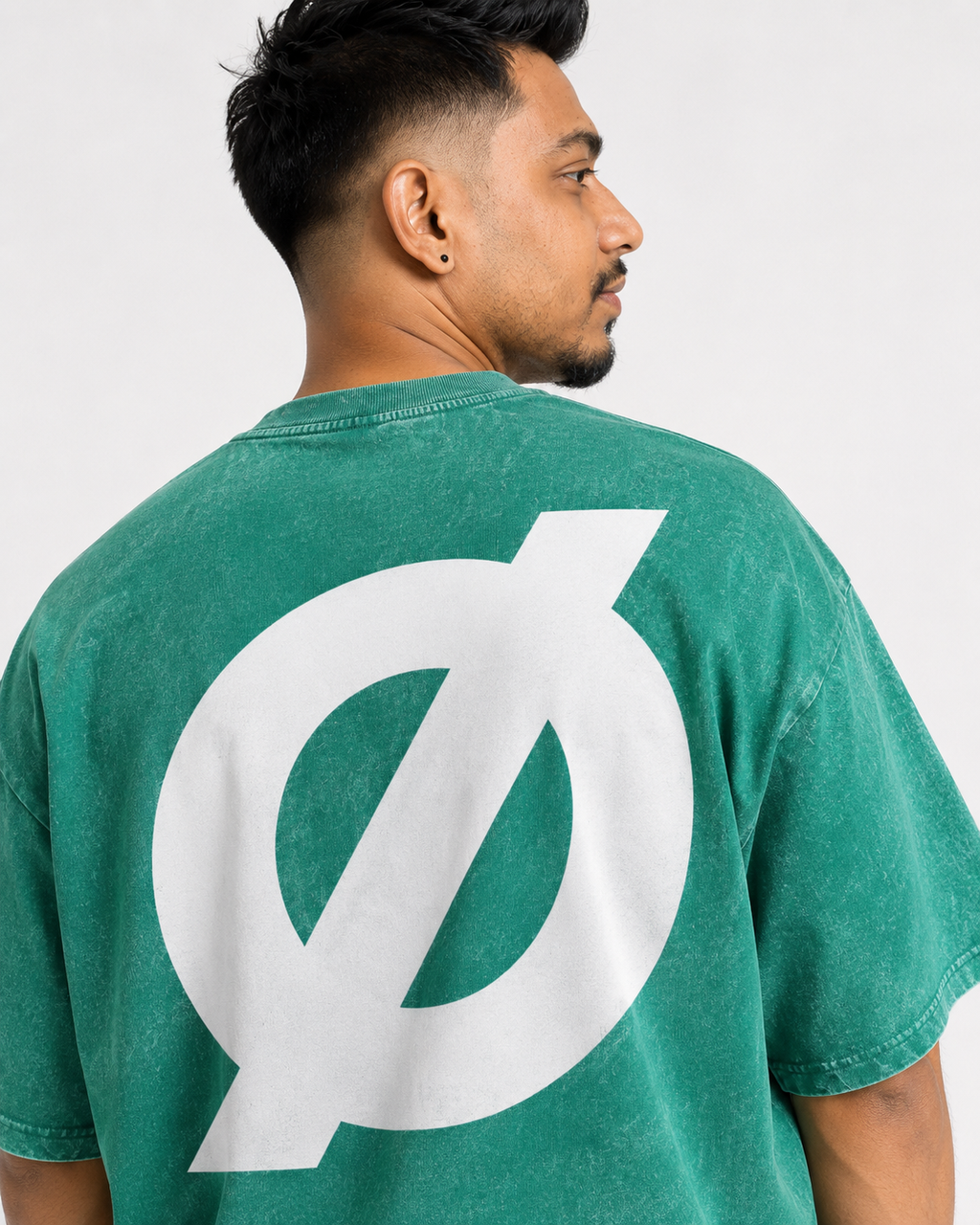 NØRIX Core Ø Oversized T-Shirt – Toxic Jade | 230 GSM Premium Cotton (Unisex)
