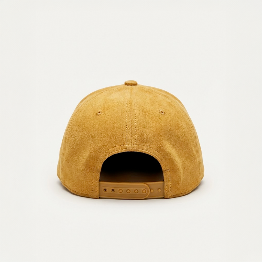 Suede Snapback Hat – Mustard Gold | Premium Unisex Cap UAE